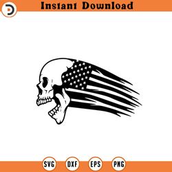 patriotic skull american flag svg military vetera