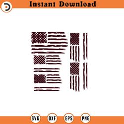 personalize it distressed flag svg american flag