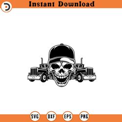 skull trucker svg trucker driver svg im