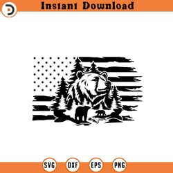 us bear scene svg bear svg grizzly