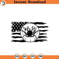 us bowling svg bowling ball svg usa flag b