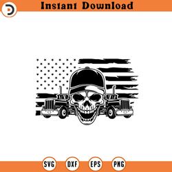 us skull trucker svg trucker driver svg