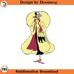 cruella devil fur coat cartoon clipart download, png download cartoon clipart download, png download