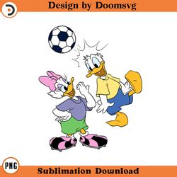 donald daisy soccer cartoon clipart download, png download cartoon clipart download, png download