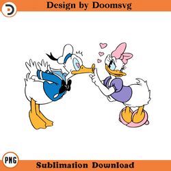 donald daisy valentine kiss cartoon clipart download, png download cartoon clipart download, png download