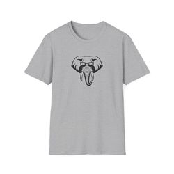 alabama ua elephant wearing sunglasses unisex softstyle t-shirt for optometrists university basketball fan mascot tee op