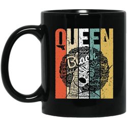 melanin queen pride mug african american coffee cup afro girls design