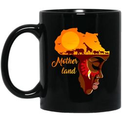 mother land mug african american coffee cup for pro black people mom