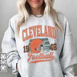 Vintage Cleveland Football Sweatshirt, Cleveland Football Crewneck, America Football Sweatshirt, Cleveland Crewneck, Foo
