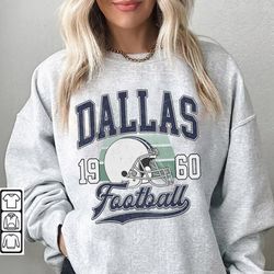 vintage dallas football sweatshirt, vintage style dallas football crewneck, america football sweatshirt, dallas crewneck