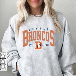 vintage denver football sweatshirt, broncos vintage gift for fans