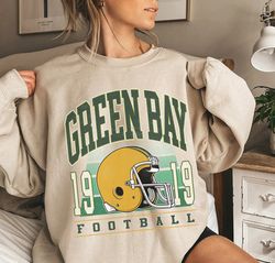 vintage green bay football tshirt colors sweatshirt tshirt, retro vintage style unisex tshirt packers fan gift, green ba