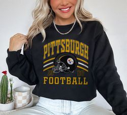 vintage pittsburgh football sweatshirt, retro pittsburgh football fan gift - crewneck shirt