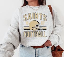 new orleans saints sweatshirt, new orleans football sweatshirt, new orleans football crewneck, new orleans football game