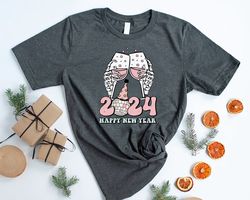 happy new year shirt, cheers to the new year t-shirt, 2024 new year's crew tees, new years eve outfits, new year gift, x