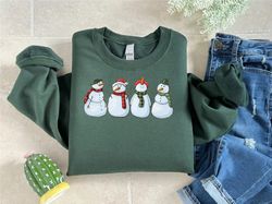 snowman sweatshirt, women christmas sweatshirt, christmas sweatshirt, snowman t-shirt, xmas gifts, snowman shirt, women