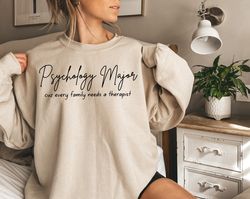 psychology major tshirt, psychology student gift, funny psychology shirt, psych student gift, womens crewneck sweatshirt