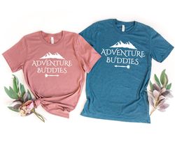 adventure buddies shirt, road trip shirt, nature lover shirts, matching honeymoon tee, vacation hiking tee, couple mount