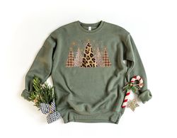 Leopard Christmas Tree Tshirt, Christmas Family Matching Shirt, Christmas Tree Sweatshirt, Merry Christmas Shirt, Leopar