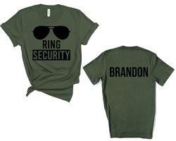 ring security shirt, ring security boys t shirt, bridal party shirt, ring bearer shirt, ring bearer gift, cute boys wedd