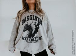 Fourth Wing Crewneck Basgiath War College Dragon Rider Shirt Violet Sorrengail Xaden Riorson YA Dark Fantasy Academia Fo