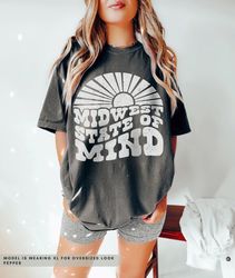 Midwest Unisex Tee Comfort Colors Vintage Arizona Shirt Made in the Midwest State of Mind Oversized T-Shirt Boho Western