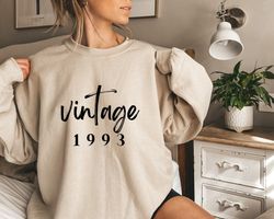 vintage 1993 sweatshirt, 30th birthday gift, unisex crewneck sweatshirt , gift for him, gift for her, 30th milestone bir