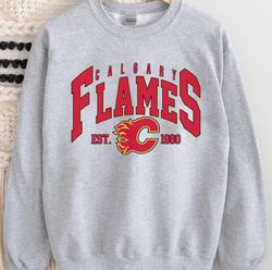 calgary flames shirt, flames tee, vintage sweatshirt, college sweater, hockey fan shirt, cal.gary hockey shirt