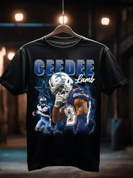 ceedee lamb vintage 90s graphic style t-shirt, ceedee lamb shirt, vintage oversized sport tee, unisex shirt, oklahoma fo