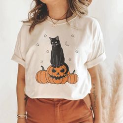 halloween png, cat on pumpkin png, black cat png, halloween , black cat , spooky season digital download