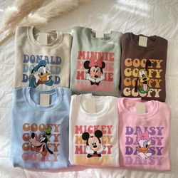 mickey and friends group shirt, disney vacation shirt, family matching shirt, disney squad shirt, disney lover gift, car