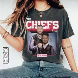 travis kelce patrick mahomes kansas city football shirt, the chiefs bros funny shirt christmas gift unisex, football 90s