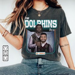 tua tagovailoa tyreek hill miami football shirt, the dolphins bros funny shirt christmas gift unisex, football 90s fan g