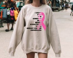 breast cancer awareness sweatshirt, cancer survivor hoodie, cancer awareness month sweatshirt, support cancer warriors s