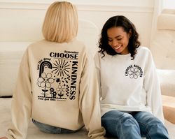 choose kindness sweatshirt, kindness matters teevintage inspired cotton t-shirt, unisex hoodie, oversized tee, be kind t