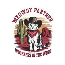 meowdy partner wiskers in the wind svg