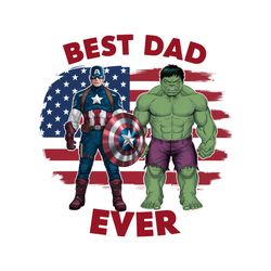 best dad ever captain america and hulk png