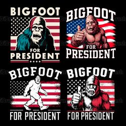 retro bigfoot for president svg png bundle