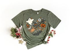 halloween doodles hearth shirt, gift for halloween, cute halloween sweatshirt, pumpkin shirt, witch shirt, halloween the