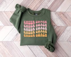 cheer coach sweatshirt, cheer coach shirt, cheerleading coach t shirt, cheer coach gift, colorful cheer squad shirts, ch