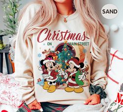 disney christmas on main street sweatshirt, minnie mickey's very merry christmas party 2023 shirt, disney christmas tee