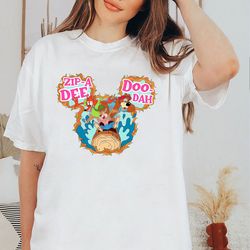 disney zip a dee doo dah splash mountain mickey ear shirt, magic kingdom holiday shirt family birthday gift adult kid to