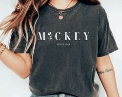 mickey since 1928 vintage t-shirt, retro disney shirt, disneyland shirt, disneyworld shirt, disney family matching shirt
