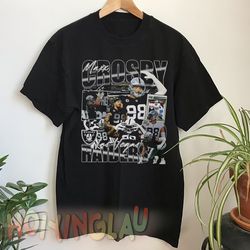 maxx crosby vintage style bootleg t-shirt, maxx crosby shirt, vintage 90s graphic oversized sport tee, football bootleg