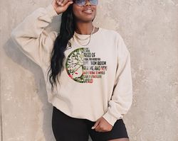 i see trees of green red roses too sweatshirt, wonderful world, tree of life sweatshirt, what a wonderful world sweatshi