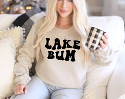lake bum sweatshirt for women lake tees lake life tshirt comfort colors girls lake trip hoodie summer vacation clothing