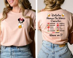 mickey minnie beer shirt disneyworld shirt, mickey and friends shirt, magical kingdom shirt, drinking around the world e