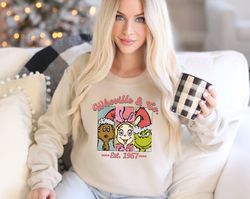 whoville & co est 1957 grinch sweatshirt, grinch christmas sweatshirt, grinch sweatshirt, christmas sweatshirt, christma