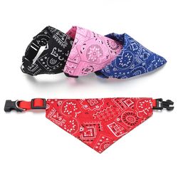 adjustable pet bandana: washable scarf for dogs & cats, birthday party dress-up