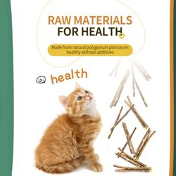 natural catnip dental chew stick for cats: teeth cleaning & self-healing toy snack with silvervine - pet accessories